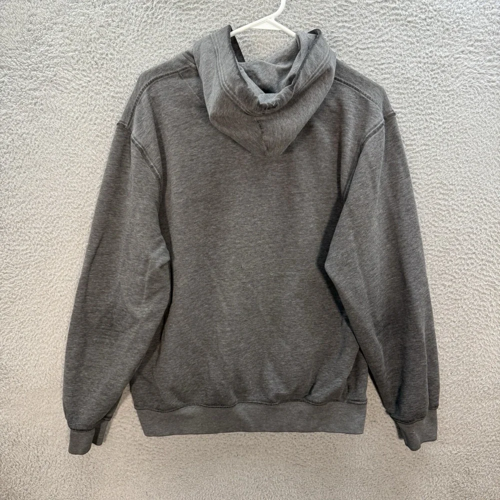 Nike Sweatshirt Mens Large Gray Hoodie Small Swoosh Streetwear Grunge Skater Y2K